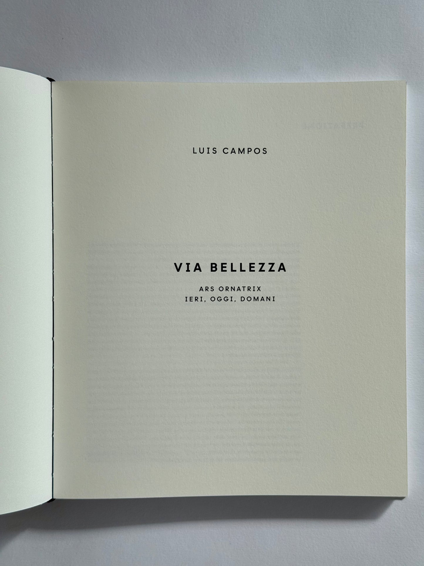 VIA BELLEZZA E-Book